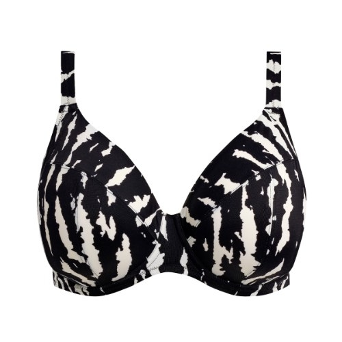 Elomi Swim Echo Shell noir/blanc soutien-gorge bikini corbeille