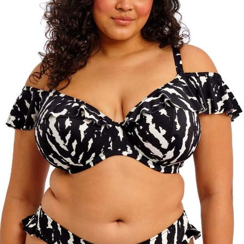 Elomi Swim Echo Shell noir/blanc soutien-gorge bikini corbeille