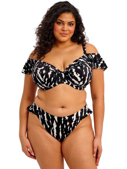 Elomi Swim Echo Shell noir/blanc soutien-gorge bikini corbeille