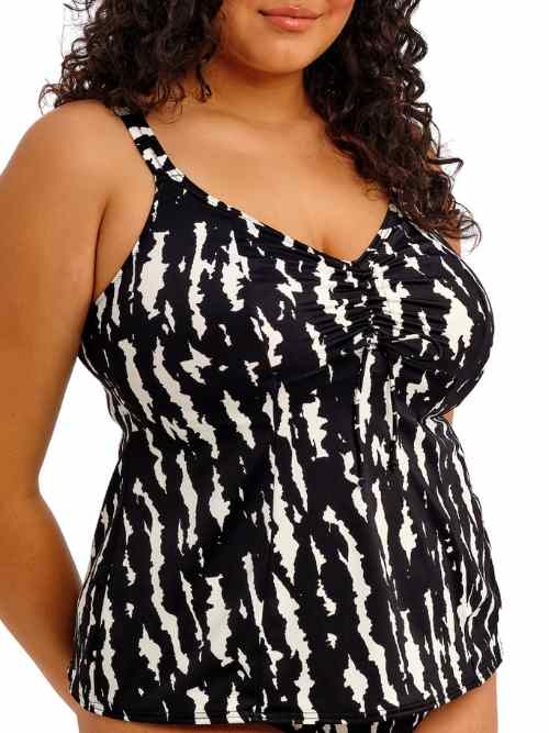 Elomi Swim Echo Shell noir/blanc tankini top