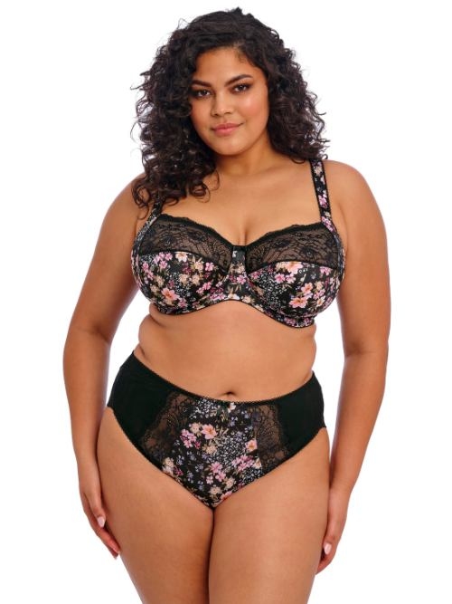 Elomi Morgan noir/print soutien-gorge sans forme