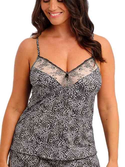 Fantasy Lingerie Lindsey noir/print chemise de nuit