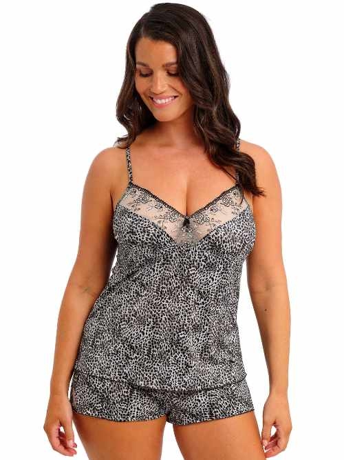 Fantasy Lingerie Lindsey noir/print chemise de nuit