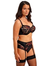 Fantasy Lingerie Magdalena noir jarretelles garter belt