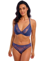 Wacoal Lingerie Sensu Lace bleu soutien-gorge sans forme