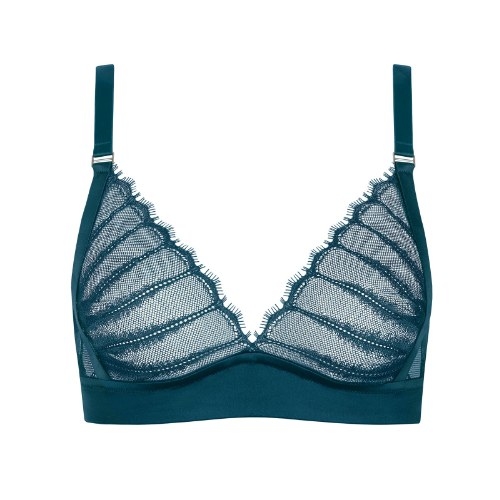 Lisca Lovelace bleu soutien-gorge sans armatures en dentelle