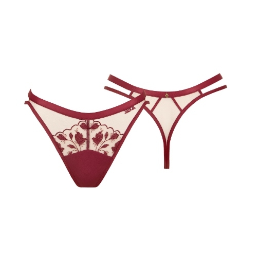 Lisca Gloriosa rouge profond culotte string