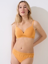 Lisca Ophelia jaune ocre slip brésilien