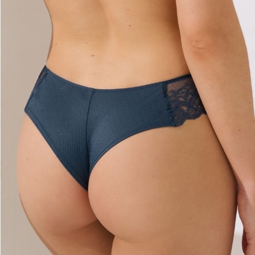 Lisca Delightful stormy blue slip brésilien