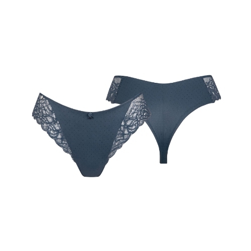 Lisca Delightful stormy blue slip brésilien