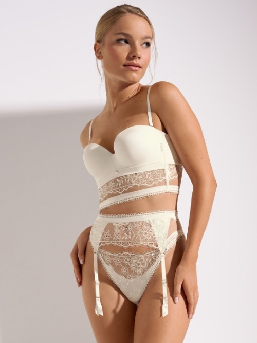 Lisca Rêve éveillé crème jarretelles garter belt