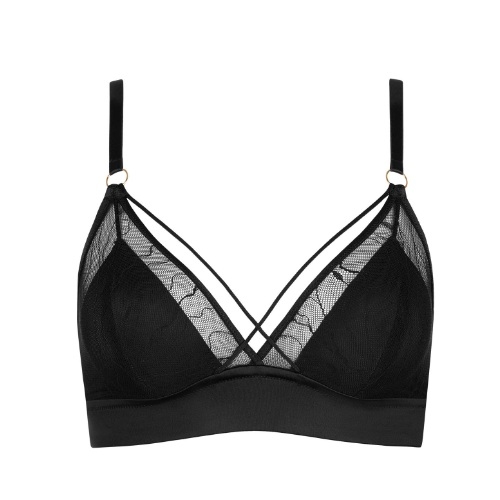 Lisca Nightscape noir soutien-gorge sans armatures en dentelle