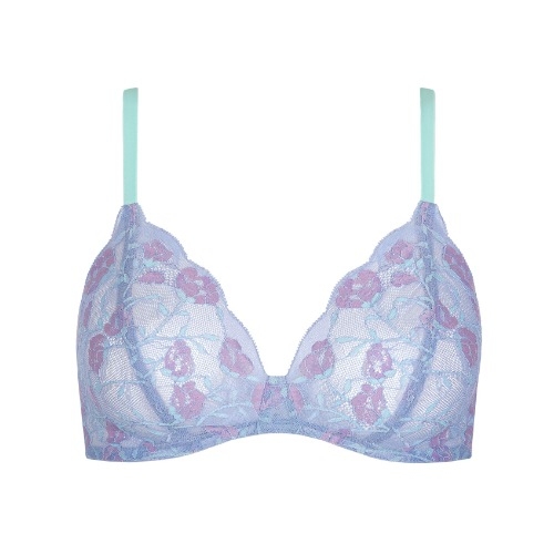 Lisca Rainbow bleu soutien-gorge sans armatures en dentelle