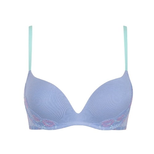 Lisca Rainbow bleu soutien-gorge sans armatures en dentelle