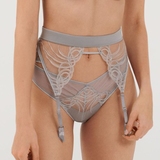 Lisca Amaze argent jarretelles garter belt