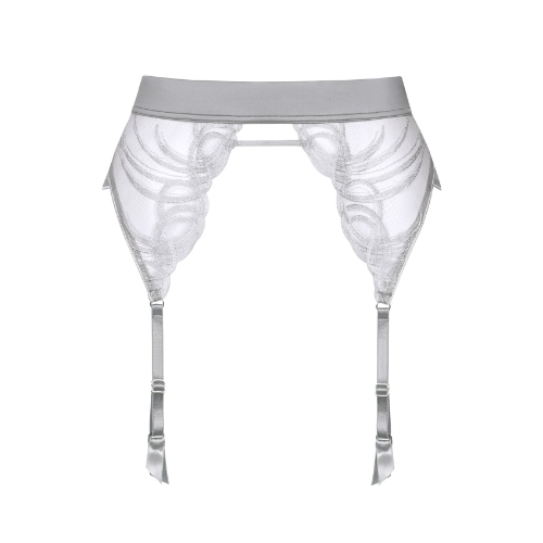 Lisca Amaze argent jarretelles garter belt