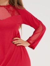 Lisca Sympathy rouge chemise de nuit