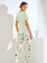 Lisca Pompeya vert/print pyjama