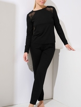 Lisca Evelyn noir pyjama