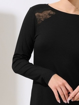 Lisca Evelyn noir chemise de nuit