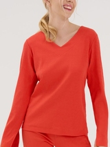 Lisca Lucky orange chemise de pyjama