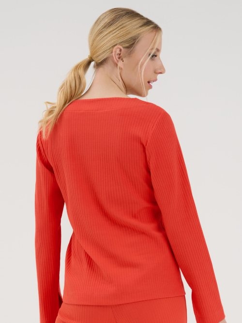 Lisca Lucky orange chemise de pyjama