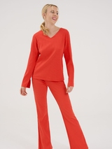 Lisca Lucky orange chemise de pyjama