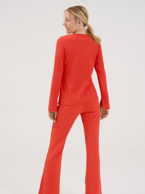 Lisca Lucky orange chemise de pyjama