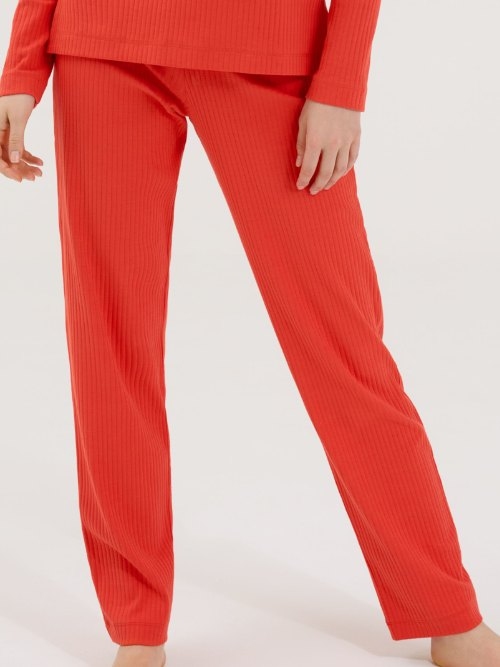 Lisca Lucky orange pantalon de pyjama