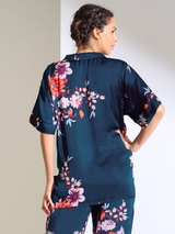 Lisca Amaryllis bleu marine chemise de pyjama