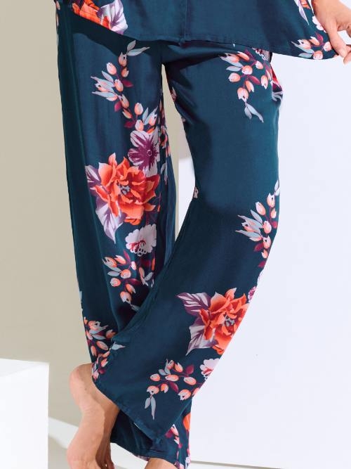 Lisca Amaryllis bleu marine pantalon de pyjama