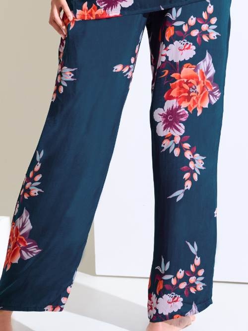 Lisca Amaryllis bleu marine pantalon de pyjama