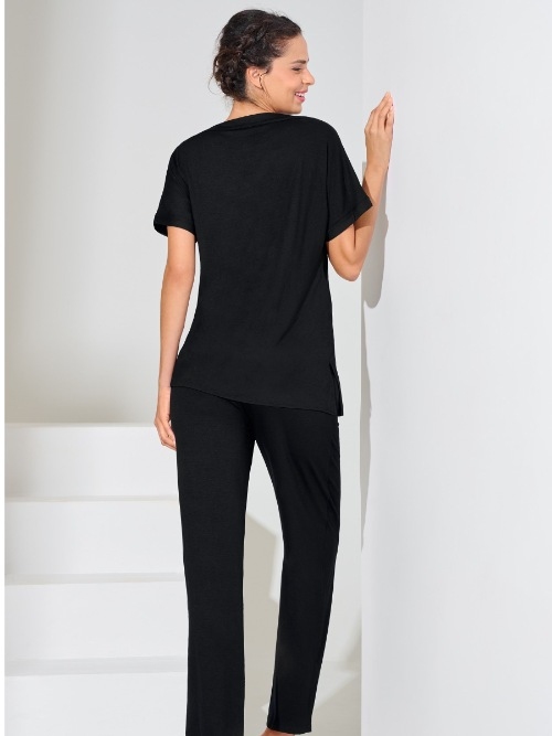 Lisca Eminence noir chemise de nuit