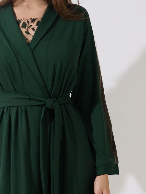 Lisca Gloriosa forest green kimono