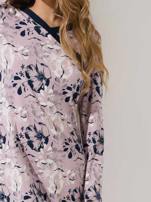 Lisca Ocean bleu marine chemise de nuit