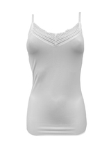 Mon Basic par After Eden Basics blanc top spaghetti