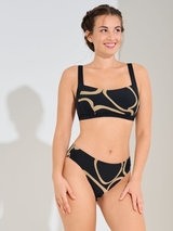 Lisca Swimwear Valencia noir haut de bikini préformé