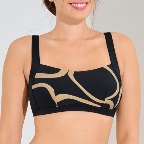 Lisca Swimwear Valencia noir haut de bikini préformé