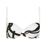 Maillots de bain Lisca Honolulu blanc/noir haut de bikini préformé
