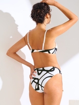 Maillots de bain Lisca Honolulu blanc/noir slip de bikini