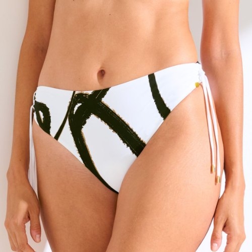 Maillots de bain Lisca Honolulu blanc/noir slip de bikini