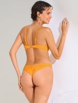 Maillots de bain Lisca Karpathos jaune ocre bikinitop push up