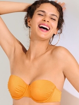 Maillots de bain Lisca Karpathos jaune ocre soutien-gorge bikini corbeille