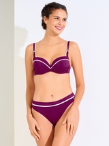 Maillots de bain Lisca Uvita bordeaux haut de bikini préformé