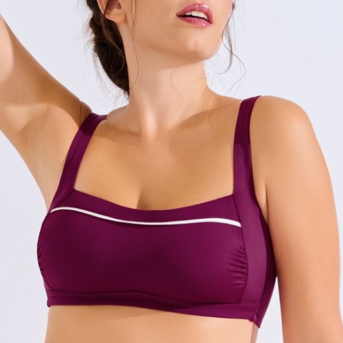 Maillots de bain Lisca Uvita bordeaux soutien-gorge bikini corbeille
