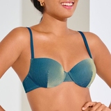 Maillots de bain Lisca Nairobi turquoise haut de bikini préformé