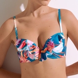 Maillots de bain Lisca Rimini bleu bikinitop push up