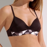Maillots de bain Lisca Toulouse marron haut de bikini préformé