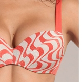 Maillots de bain Lisca Iceland corail haut de bikini préformé