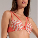 Maillots de bain Lisca Iceland corail bikinitop push up
